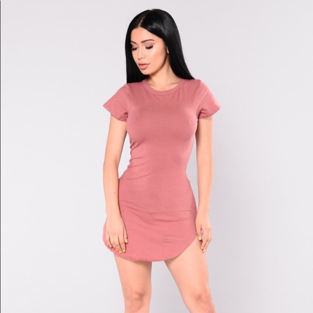 Fashion nova tori tunic mauve dress